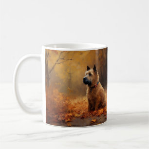 Chesapeake Bay Terrier in Autumn Leave             Coffee Mug