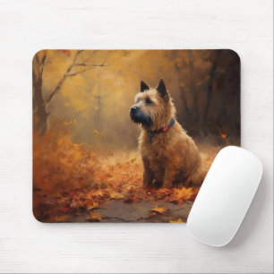 Chesapeake Bay Terrier in Autumn Leave Mouse Pad