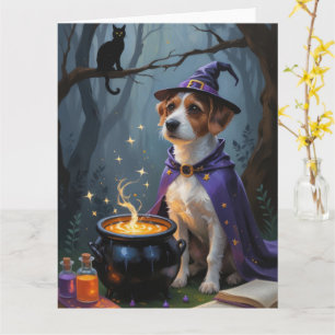 Chesapeake Bay Terrier Whimsical Halloween Card