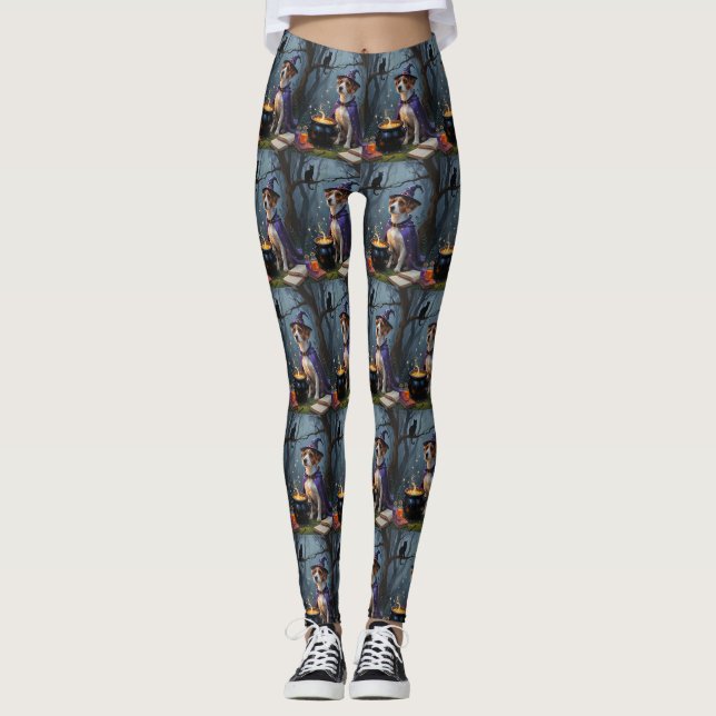 Chesapeake Bay Terrier Whimsical Halloween  Leggings (Front)