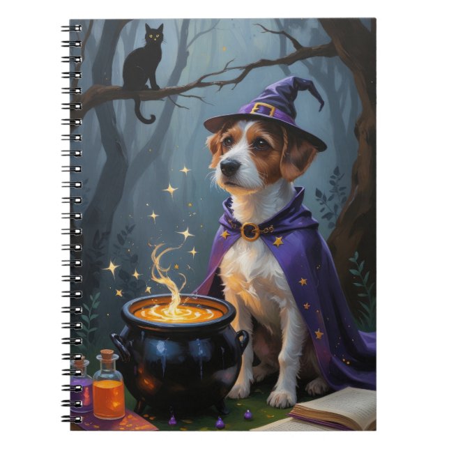 Chesapeake Bay Terrier Whimsical Halloween  Notebook (Front)