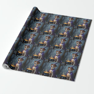 Chesapeake Bay Terrier Whimsical Halloween  Wrapping Paper