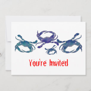 Chesapeake Blue Crabs Invitation