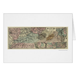 Chesapeake & Ohio Railroad Map 1873