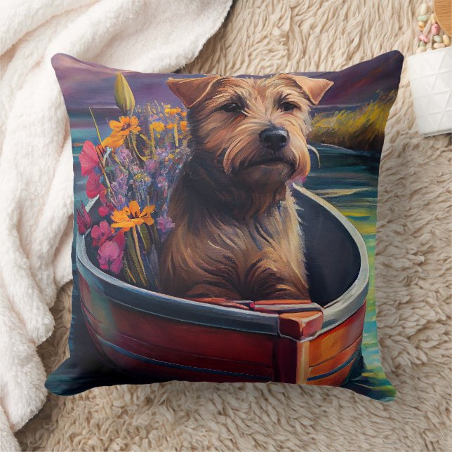 Chesapeake on a Paddle: A Scenic Adventure Throw Pillow (Blanket)