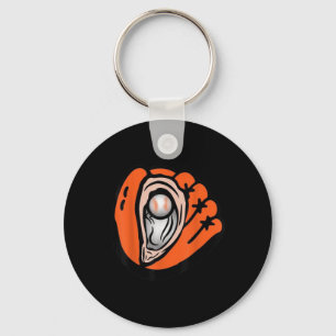 Chesapeake-oyster-catchers-baseball  keychain