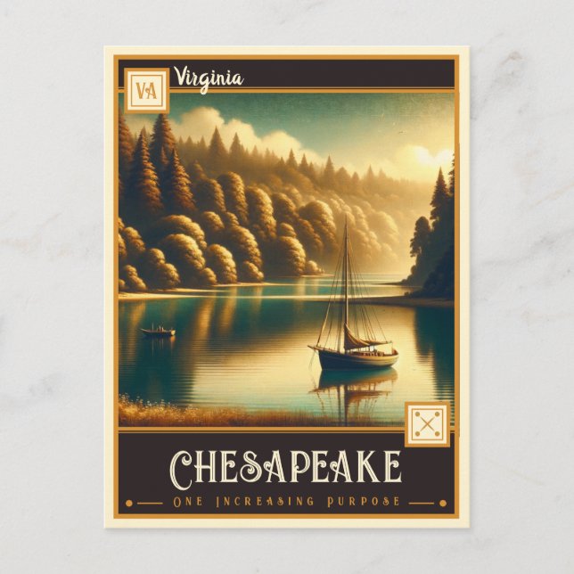 Chesapeake, Virginie | Carte postale Vintage (Devant)