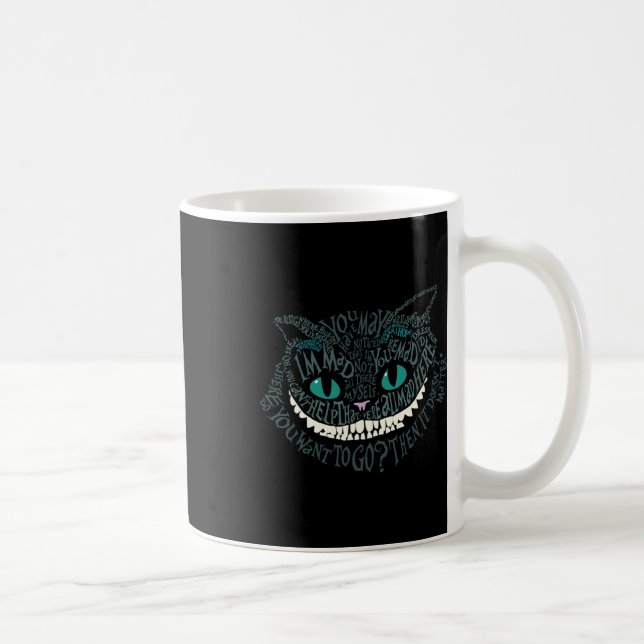 Cheshire Alice Cat Were All Mad Here Wonderland Ho Coffee Mug (Right)