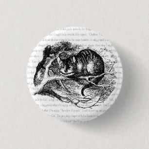 Cheshire Cat 1 Inch Round Button