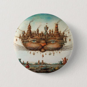 Cheshire Cat 2 Inch Round Button