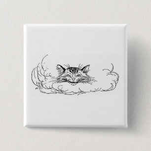 Cheshire Cat (Alice in Wonderland) 2 Inch Square Button