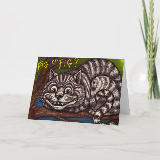 CHESHIRE CAT Alice in Wonderland Note Card