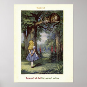 Cheshire CAT Alice in Wonderland print