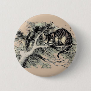 Cheshire Cat Alice Wonderland Classic 2 Inch Round Button