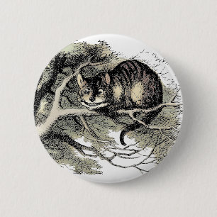 Cheshire Cat Alice Wonderland Classic 2 Inch Round Button