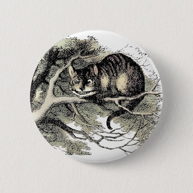 Cheshire Cat Alice Wonderland Classic 2 Inch Round Button (Front)