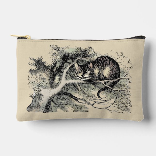 Cheshire Cat Alice Wonderland Classic Accessory Pouch (Front)