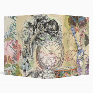 Cheshire Cat Alice Wonderland Classic Binder