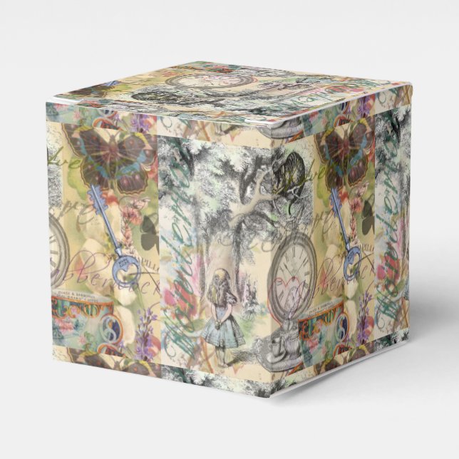 Cheshire Cat Alice Wonderland Classic Favor Box (Front Side)