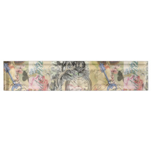 Cheshire Cat Alice Wonderland Classic Nameplate