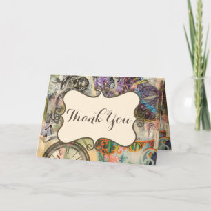 Cheshire Cat Alice Wonderland Classic Thank You Card