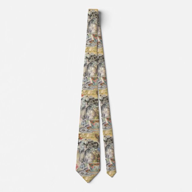 Cheshire Cat Alice Wonderland Classic Tie (Front)