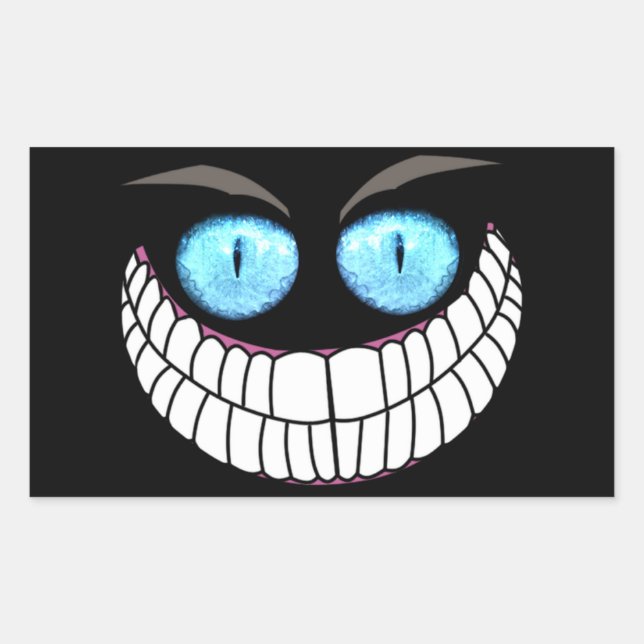 Cheshire Cat - Blue Eyes Stickers (Front)