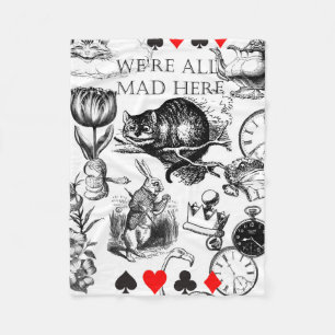 cheshire cat classic alice in wonderland art fleece blanket