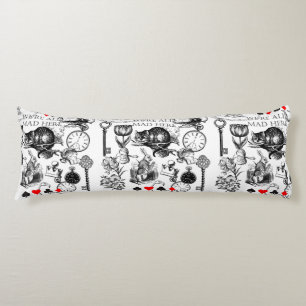 Cheshire Cat classic alice in wonderland mad Body Pillow