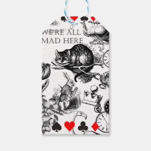 Cheshire Cat classic alice in wonderland mad Gift Tags