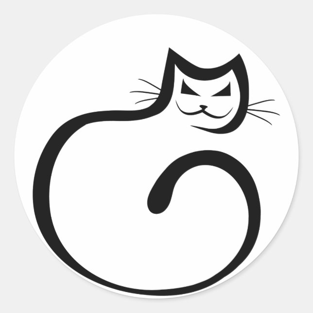 Cheshire Cat Classic Round Sticker (Front)