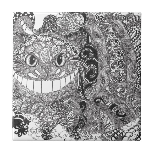 Cheshire Cat Design Tile (Front)