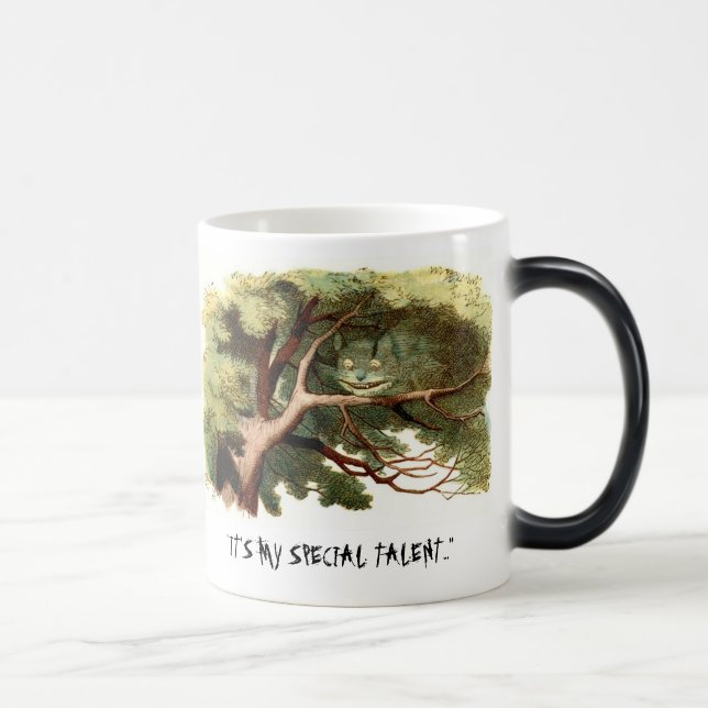 Cheshire Cat (disappearing) Magic Mug (Right)