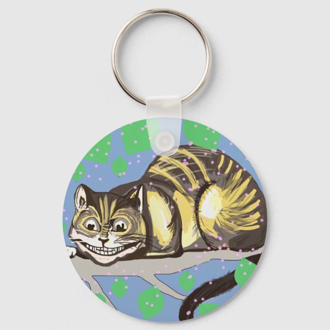 Cheshire Cat Drawing  Keychain (Front)