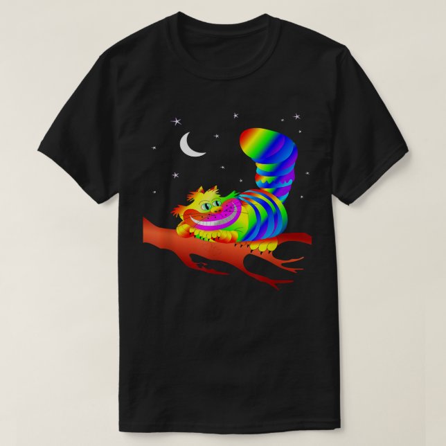 Cheshire Cat Face Grin  Clothes  T-Shirt (Design Front)