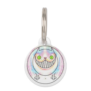 Cheshire Cat Fat Cat Personalized Cat Name Tag