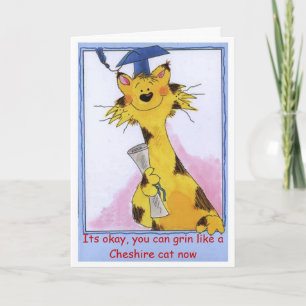 Cheshire Cat Grin - Carte de Graduation