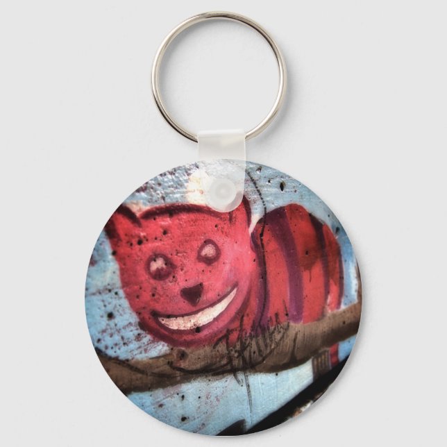 Cheshire Cat Grin Keychain (Front)