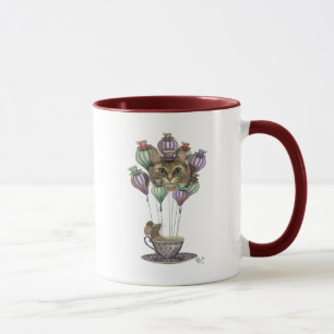 Cheshire Cat Hot Air Balloon Mug