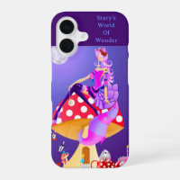 Cheshire Cat on Mushroom 