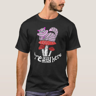 cheshire cat on Mushroom smoking bowl T-Shirt