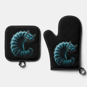 Cheshire Cat Oven Mitt & Pot Holder Set