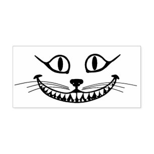 Cheshire Cat Rubber Stamp