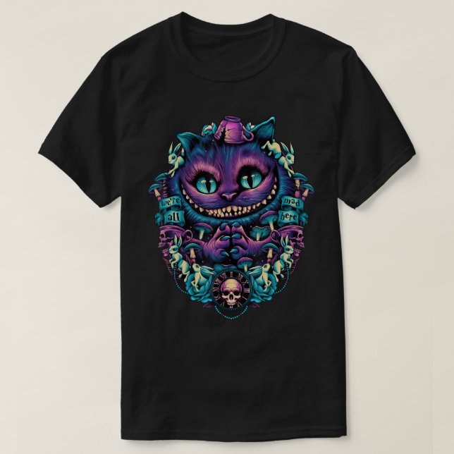 Cheshire Cat shirt Alice in Wonderland Graphic T-S (Design Front)