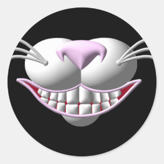 Cheshire Cat Smile Classic Round Sticker