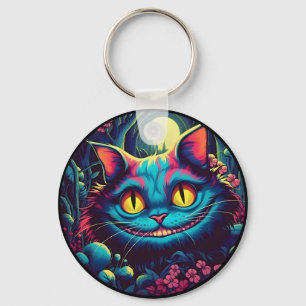 Cheshire Cat Smiling Alice in Wonderland  Keychain