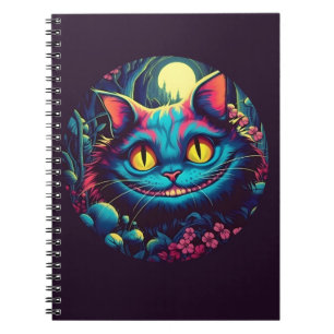 Cheshire Cat Smiling Alice in Wonderland Notebook