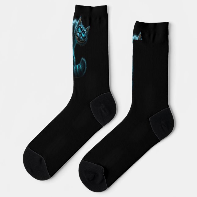 Cheshire Cat Socks (Left)