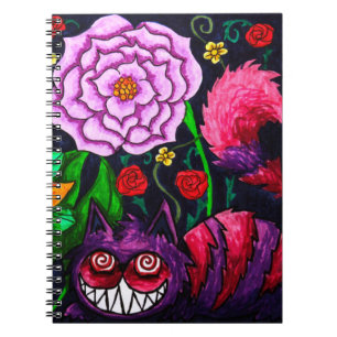 Cheshire Cat Spiral Note Book 6.5 x 8.75