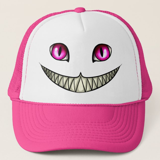 Cheshire cat trucker hat (Front)